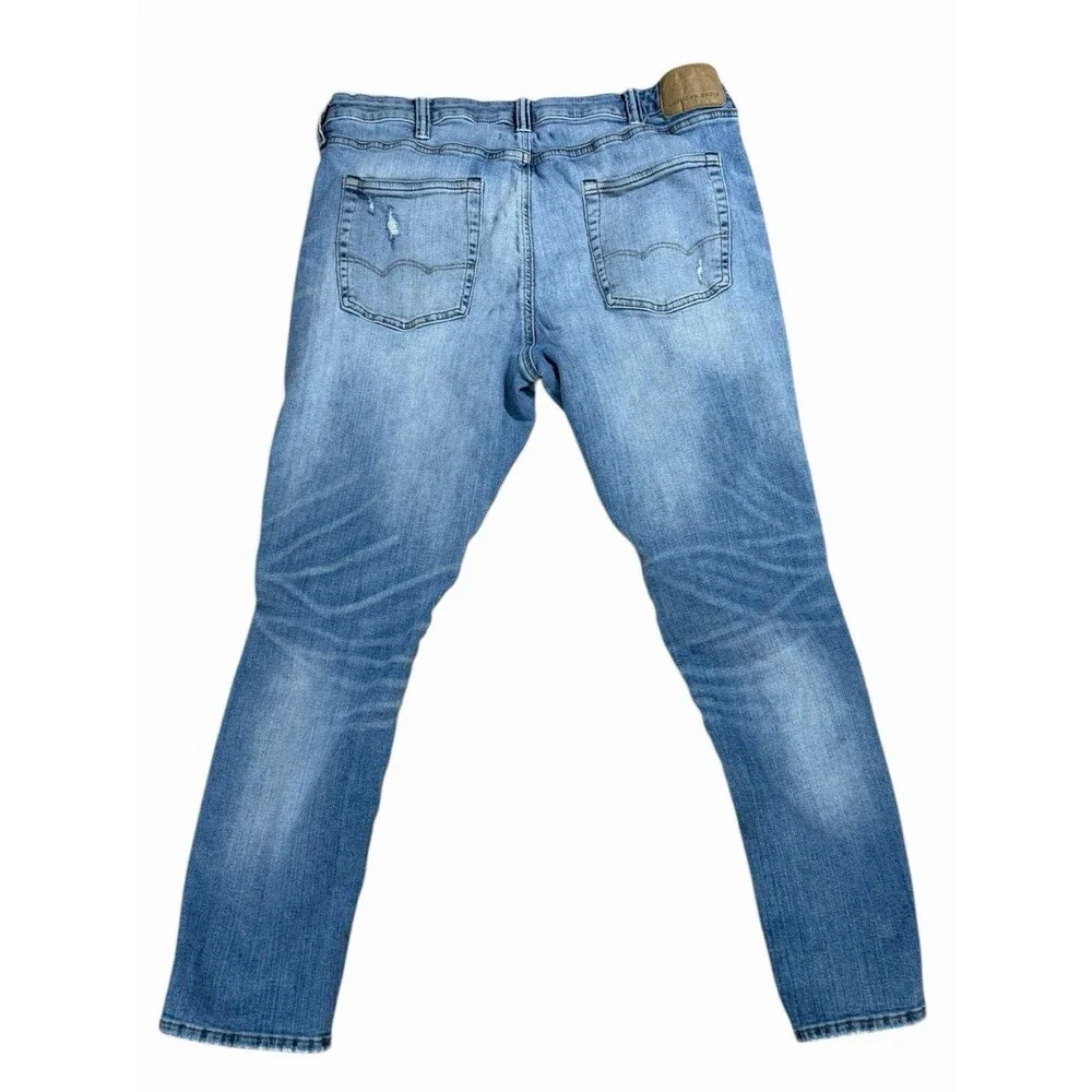American Eagle Outfitters Airflex+ Straight Men's Jeans Blue Denim, 38 x 32